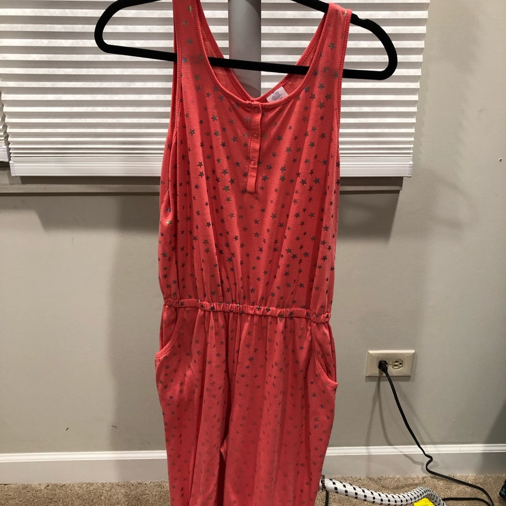 Girls More Than Magic Pink Jumpsuit With Stars